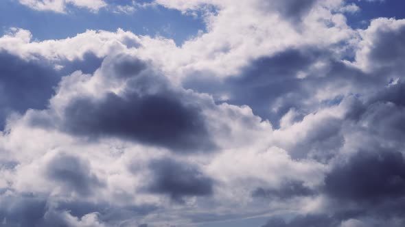 timelapse shots of rain clouds