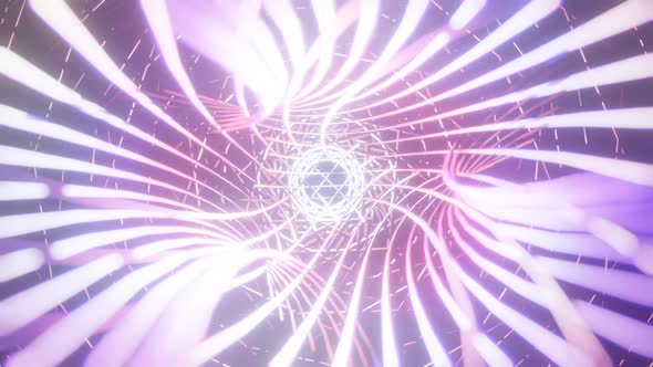 Beautiful Colorful Trippy Pulsatung Pattern Animation Visual 3D Mandala Spiritual Tunnel with Sacred alt