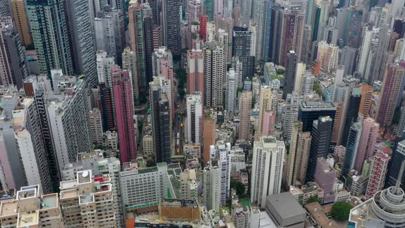 Hong Kong city from top