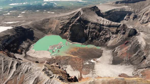 Gorely Is a Volcano Located in the Southern Part of Kamchatka Peninsula Russia