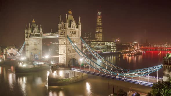 Time Lapse of the Tower Bridge in London