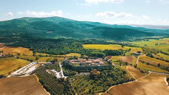 Monteriggioni, Siena, Italy. 