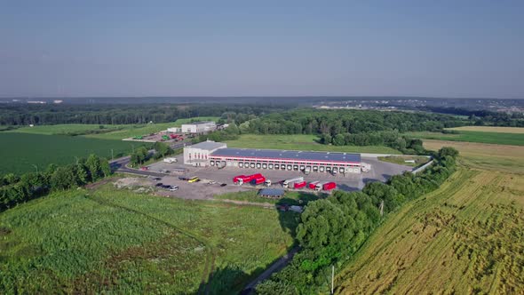 Large Logistics Park with a Warehouse