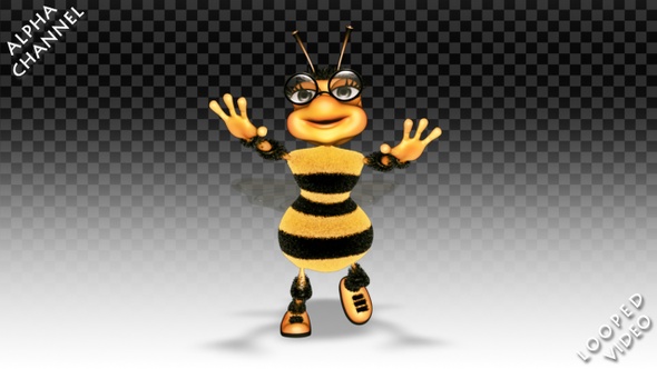 Cartoon Bee - Hip-Hop Dance