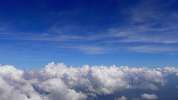 Beautiful Clouds from a drone in the sky