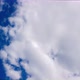 Timelapse Movement of White Cumulus Clouds on Bright Blue Sky  - VideoHive Item for Sale