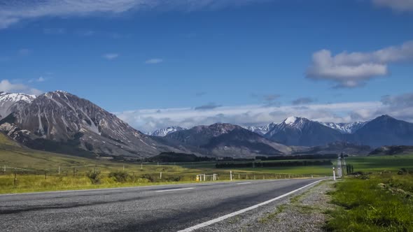 Road to Arthurs Pass timelapse