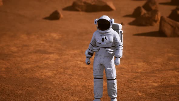 Astronaut on Mars Surface alt