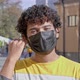 Man wearing protective face mask. - VideoHive Item for Sale