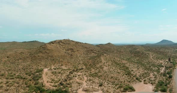 Panorama Views Nature Mountains Desert Landscape in Arizona