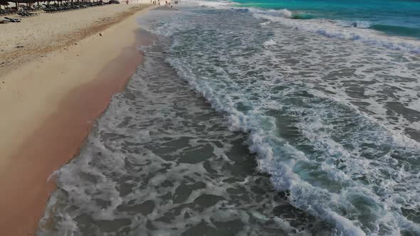 Ocean View Beach Coast As a From Top View Turquoise Water Seascape From Air