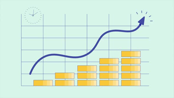 Financial growth concept