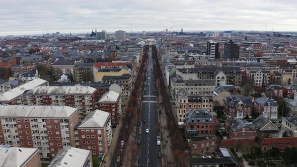 Drone Over The Frederiksberg Alle