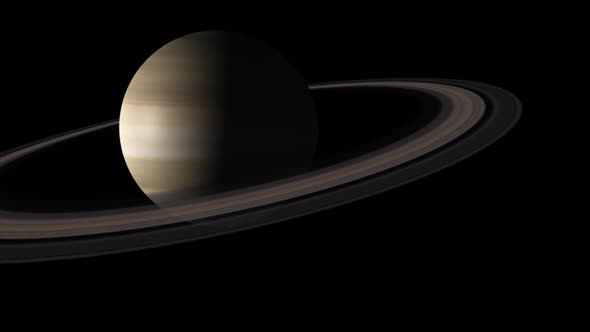 Concept 10-UR1 View of the Realistic Planet Saturn