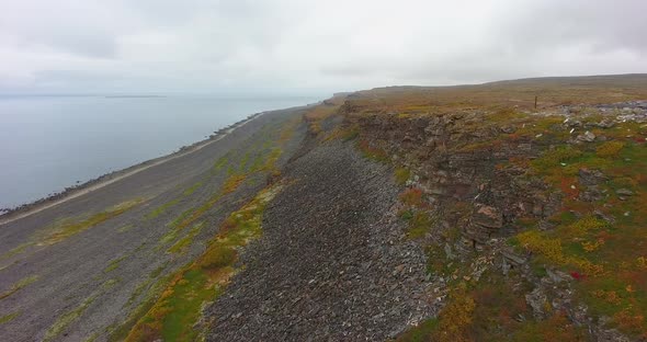 Far North. Beautiful Cliffs by The Sea