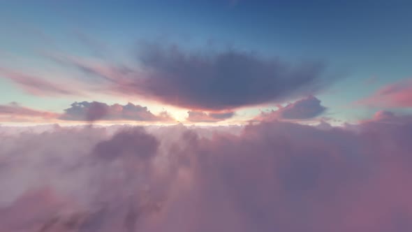 The Plane Flying In Sky 02 4K alt