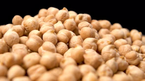 Chickpeas Cicer arietinum close up