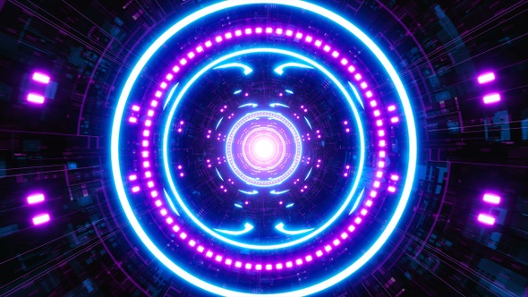 Neon Disco Party Background