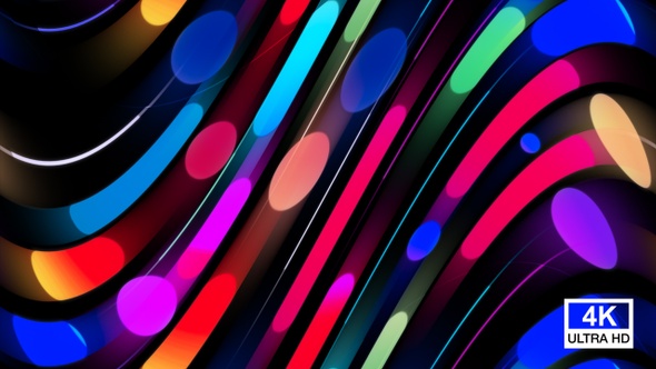 Multicolored Lines Moving Background 4K
