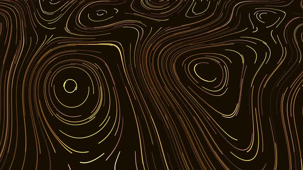 Abstract Background with Animation of Morphing Shapes Seamless Loop