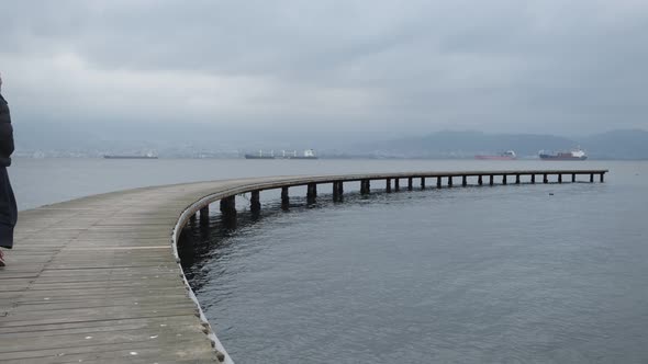 Activity On Wooden Dock