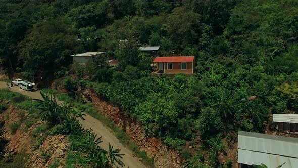 AEREALS FROM VARIOUS MAYAN NEW HOUSES IN CHIAPAS MEXICO SHOT IN 4K