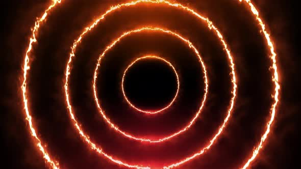 Burning Multi Stacked Flare Light Circle alt