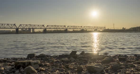 Timelapse of City River Bank