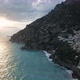 Sea waves and coastal town at sunset, Positano, Italy - VideoHive Item for Sale