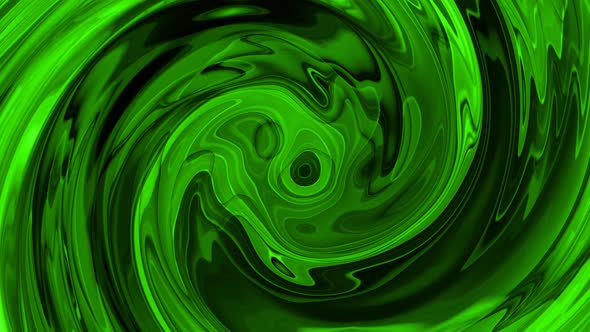 New background Green Color Twirl Liquid Animation