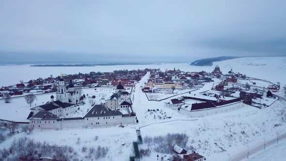 Aerial View Of Sviyazhsk Island, Sights Of Russia