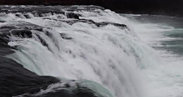 Vatnsleysufoss Waterfall In Iceland