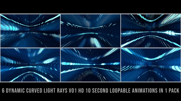 Dynamic Curved Light Rays Pack V01