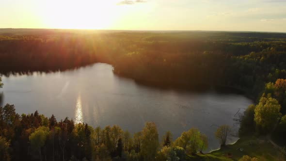 Geluva Lake In Kurtuvenai Regional Park