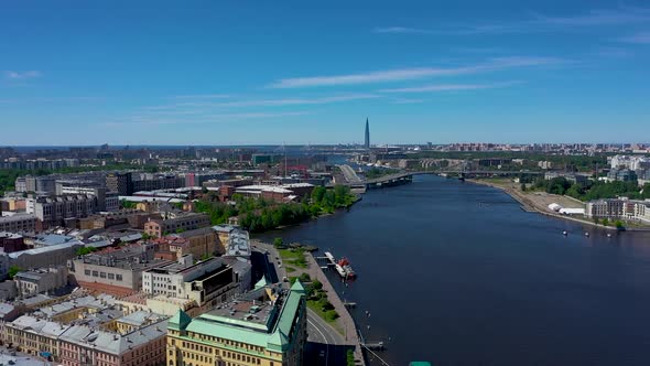 Saint-Petersburg. Drone. View from a height. City. Architecture. Russia 74