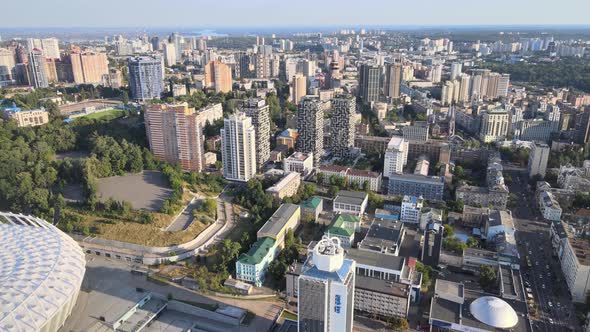 Aerial View of Kyiv By Day. Ukraine