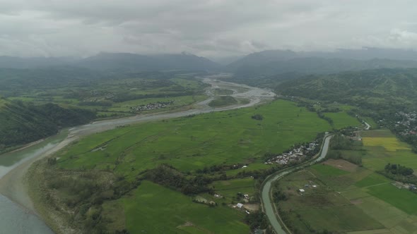 Mountain Valley in the Philippines