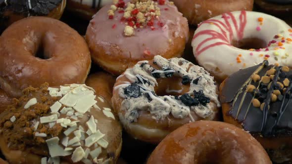 Pile Of Donuts Rotating