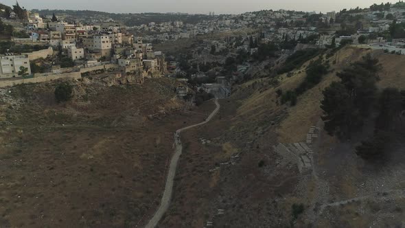 Aerial view of Kidron Valley