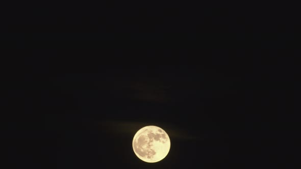 Full Moon Rising From the Ocean