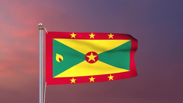 Grenada Flag 4k