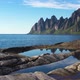 Popular travel destination and Rock Davil’s Jaw in the sunny summer day, Norway,island Senja - VideoHive Item for Sale