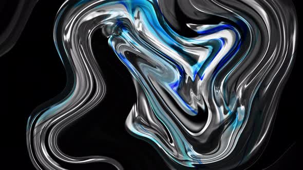 Abstract Background Oily Glossy Material Twisted Liquid Animation