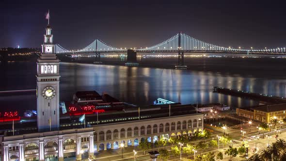 Bay Bridge San Francisco Time Lapse