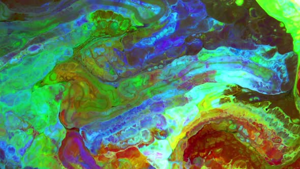 Abstract Colorful Invert Sacral Paint  Exploding Texture 995