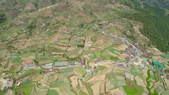 Farmland in a Mountain Province Philippines, Luzon