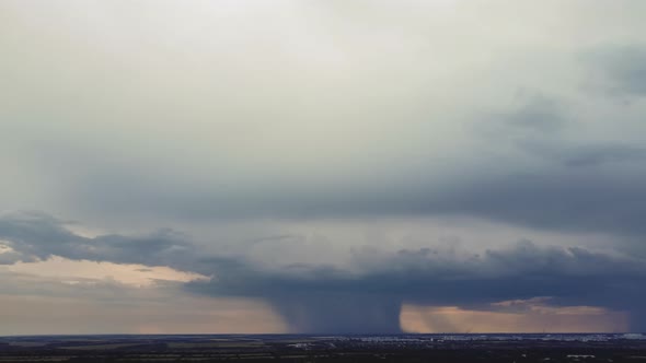 Time lapse video footage motion of dramatic rainy cloud. time-lapse and hyper-lapse motion Storm