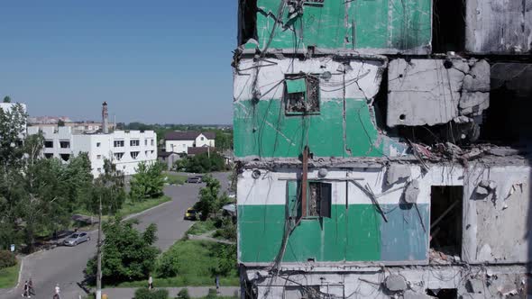 War in Ukraine  Destroyed Building in Borodyanka