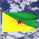 French Guiana Flag Waving 4k - VideoHive Item for Sale
