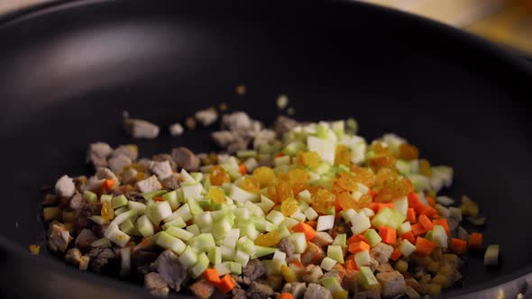 Preparing Process of Chiles En Nogada Recipe